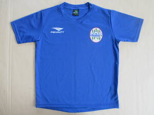 送料210 Montedio YAMAGATA キッズ ロゴ プリント Tシャツ 青 140 モンテディオ山形 サッカーJリーグ J2 ウインスポーツ PENALTY 子供用