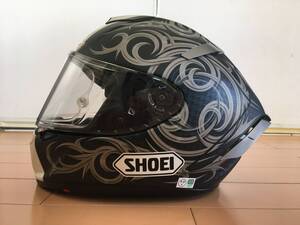 SHOEI ショウエイ X-Fourteen Mサイズ KAGAYAMA5 カガヤマ5 X14 フルフェイスヘルメット　中古　BLACK/GREY