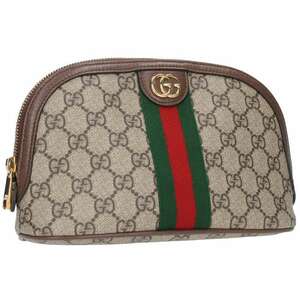 グッチ GUCCI 625551 オフディア GGスプリームラージコスメティックケースポーチ 中古 HJ12