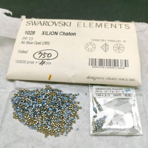 ☆ほぼ未使用 SWAROVSKI スワロフスキー ヴィンテージ ルース 1028 13PP 10gross Air Blue Opal 285 エアーブルーオパール デコ R-119