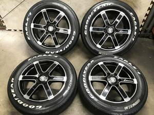 【200系ハイエース】溝有215/60R17C 109/107R グッドイヤー EAGLE#1タイヤ 17×6.5J+38 PCD139.7 6H レアマイスターアルミホイール ４本