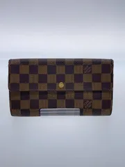 LOUIS VUITTON ポシェット・ポルト・モネ・カルト・クレディ_ダミエ・エベヌ_BRW PVC ブラウン レディース