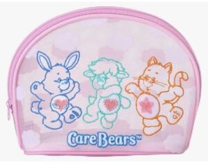 未使用 送料無料 PLAZA限定 ケアベア メッシュポーチ ピンクcarebears ポーチ 収納ケース