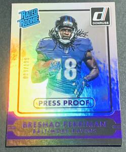 2015 Panini Donruss Football Rated Rookie Breshad Perriman /199 No.210 RC Baltimore Ravens NFL 199枚限定　シリアル　ルーキー