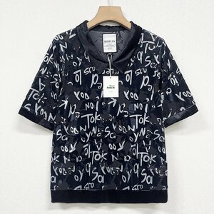 新作ヨーロッパ製※定価2万◆ブルガリア発※RISELIN 半袖Tシャツ 薄手 速乾 透かし 個性 折り襟 トップス スウェット 夏服 レディース 2XL