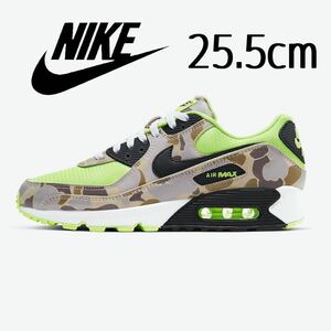 美品希少 NIKE AIR MAX 90 GREEN DUCK CAMO 25.5cm ナイキエアマックス グリーンダックカモ CW4039-300 リバース vapormax モアテン 95