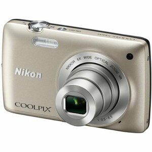 ニコン『COOLPIX S4400』シルバ 2005万画素 広角26mm 光学6倍ズーム 美肌効(中古品)