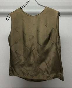 90s MARTIN MARGIELA LINING FABRIC SLEEVELESS TOP 初期 マルジェラ ライニング生地 使用 プルオーバー 白タグ