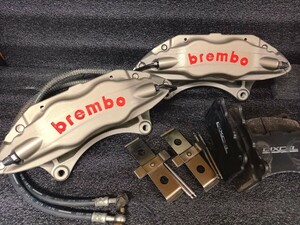 三菱 CT9A ランエボ Ⅶ 純正 brembo 4pot カスタム キャリパー ブレンボ ランサー スカイライン シルビア GT-R R32 R33 R34 S15 JZX81 OH済