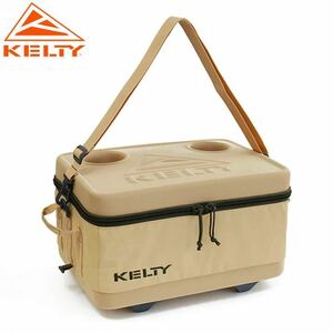 新品★KELTY NEW FOLDING COOLER★Sサイズ 折畳みクーラーボックス ケルティ★17L アウトドアキャンプ用品 テーブルドリンクホルダー仕様