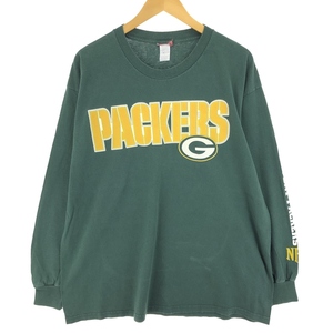 古着 NFL GREEN BAY PACKERS グリーンベイパッカーズ ロングTシャツ ロンT メンズXL相当 /eaa437973