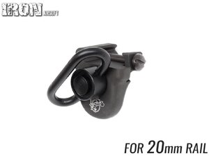 IRO-1001E　IRON AIRSOFT KACスタイル CNCハンドストップ ｗ/QDスイベル 20mmレール用