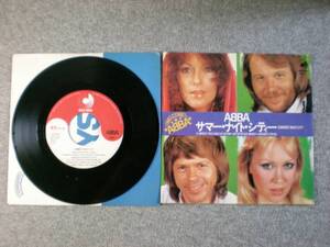 EPレコード　ABBAアバ　「サマーナイトシティー」　中古品