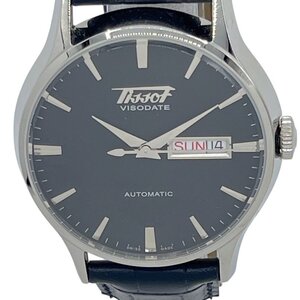 KS USED TISSOT ティソ T019.430.16.051.01 ヘリテージ ヴィソデイト オートマ ブラック デイデイト T019430 レザー 箱 説明書付 稼動品