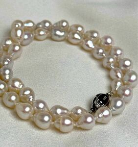 綺麗 天然無調色南洋真珠ネックレス8mm 艷やか本真珠42cm 冠婚葬祭 pearl