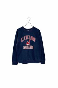 Made in USA CIEVELAND INDIANS sweat クリーブランドインディアンス スウェット ブルー サイズM 現ガーディアンズ ヴィンテージ 6