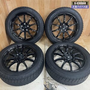 レクサスUX C-HR V36スカイラインセダン等 スタッドレス 225/50R18 トーヨー トランパスTX & Gスピード 18インチ 7.5J +48 5H 114 _▽W004