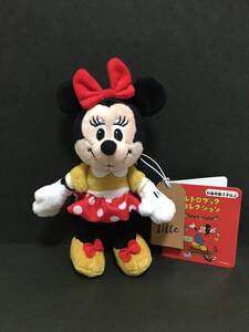 Disney/ディズニー　レトロブックコレクション☆彡　ミニー☆　キーホルダー　ぬいぐるみマスコット　新品　タカラトミーアーツ