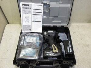 ▲▽8771　１円スタート　未使用　マキタ　充電式インパクトドライバ　TD173DRGXB　ブラック　18V6Ah×２　充電器　セット品△▼