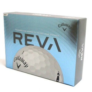 Callaway REVA ホワイト 1箱 12球 2021年 キャロウェイ レディース レヴァ 2ピース ゴルフボール 白 女性向け