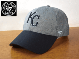 1円スタート!【未使用品】(フリーサイズ) 47 BRAND MLB KC ROYALS ロイヤルズ キャップ 帽子 K324