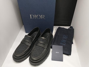 Christian Dior／トロッター エクスプローラー／コインローファー 表記サイズ41 1/2 BOX・保存袋付き 店舗受取可