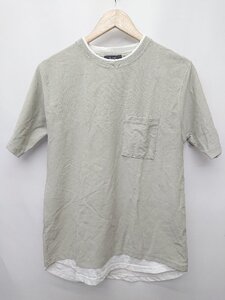 ◇ ⊂ BEAMS HEART ビームスハート 半袖 クールタッチ フェイクレイヤー Tシャツ サイズS カーキ メンズ P