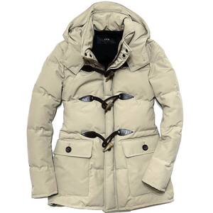 定価15.4万 AKM TAFFETA NYLON DUFFLE DOWN COAT L ベージュ ダッフルダウンコート ジャケット wjk ジュンハシモト タトラス カナダグース