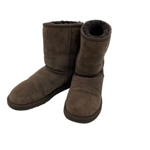 Z134●UGG アグ●CLASSIC SHORT クラシックショートブーツ●裏ボア 本革 シープスキン 羊革 ムートン　W6 23cm