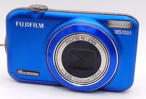 【SR-308】 FUJIFILM FINEPIX JX 400 ブルー コンパクトデジタルカメラ FUJINONLENS 5×WIDE f=5-25mm 1:2.6-6.2 通電OK