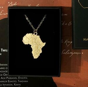 新品　異域風　アフリカ　ネックレス　アフリカ地図形　ファッション　ペンダント　カップル　デザイナー　プレゼント