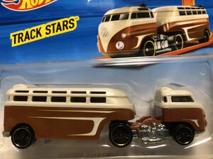 ■新品購入！未開封レア絶版！Hot Wheels ホットウィール ワーゲントラックスターズ　セピアVW TRACK STARS CUSTOM VOLKSWAGEN HAULER