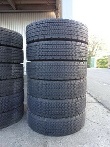 225/80R17.5　123/122L　ブリヂストン　W900　中古スタッドレス６本　送料無料　（061001）