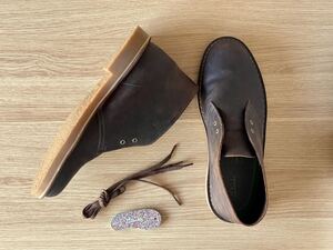 Clarks Bushacre3 27.5cm ダークブラウンレザー