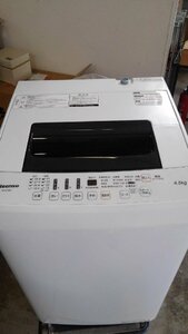 中古品　ハイセンス　全自動洗濯機　HW-E4502　2018年製