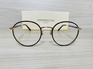 OLIVER PEOPLES オリバーピープルズ 眼鏡フレーム OV1161TD 5121★Hartford-CV★鼈甲柄 ゴールド ボストン 人気モデル 未使用 美品