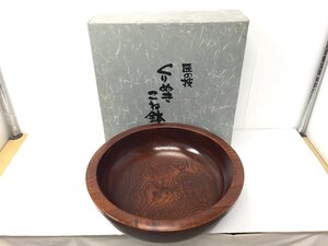 ●くりぬき こね鉢 手ごね鉢 木製 直径44.5cm そば 蕎麦 うどん 饂飩 パン 調理器具 食器【20444682】