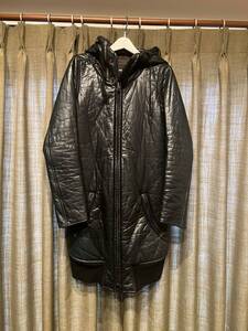 LGB ルグランブルー　レザー　ボンディング　ロング丈　パーカー　ジャケット　leather long jacket hoodle archive 00s ifsixwasnine goa