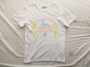 MAISON KITSUNE 　メゾン キツネ　プリントＴシャツ　サイズ XXS ホワイトベース