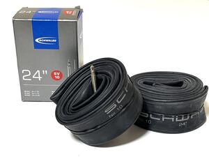 【送料無料特価】24インチ仏式チューブ Schwalbe SV10 24×1.50-2.40 バルブ長40mm 新品2個セット