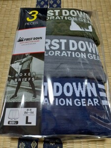 《新品》FIRST DOWN 前閉じボクサーブリーフ 3枚組 LL