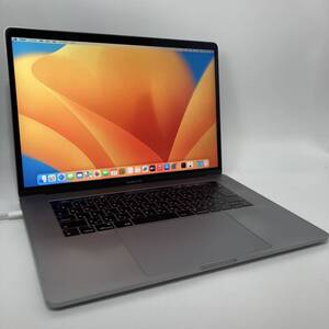 [1円～] Apple MacBook Pro Intel Core i7 8850H 15インチ 16GB SSD 512GB シルバー 充電回数 543 バッテリーサービス