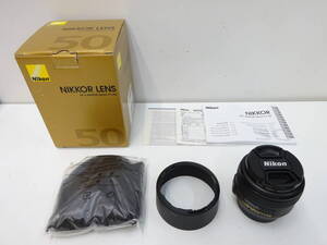 コレクター放出品!! カメラ祭 レンズ祭 Nikon ニコン NIKKOR AF-S 50mmｆ/1.4G 動作確認済み 防湿保管庫 付属品 箱付き レンズ 現状品