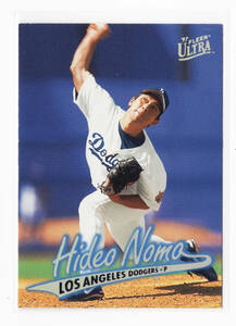 レア！【野茂英雄 ／ Hideo Nomo】1997 Fleer Ultra #221 ★ Los Angeles Dodgers ドジャース