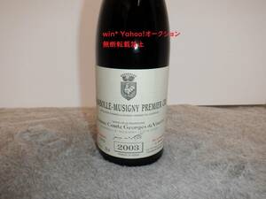 CHAMBOLLE MUSIGNY PRE. CRU/シャンボール ミュジニー プルミエ クリュ Comte Georges de Vogue/コント ジョルジュ ド ヴォギュエ 2003年