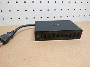 Anker PowerPort 10 (60W 10ポート USB急速充電器) 【PSE認証済 / PowerIQ搭載】 AK-A2133 充電ポートUSB Hub ハブ急速充電器 10ポート