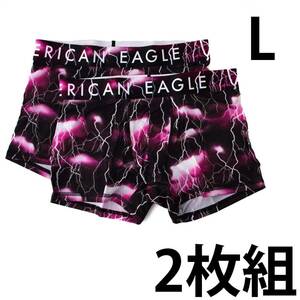 American Eagle 2枚組 Lサイズ ボクサーブリーフ 下着 メンズ 新品 未使用 匿名配送 即決 送料無料