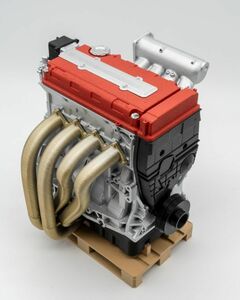 ホンダ　インテグラ/シビック/CRX　11/4 B シリーズ (B16/B18) RED スケール エンジン 組み立て済み - レッド