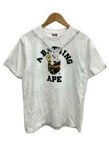 A BATHING APE◆Tシャツ/M/コットン/WHT/001TEJ731928C