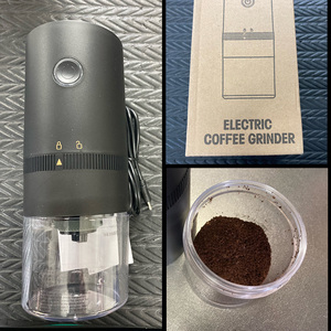 [新品] 電動コーヒーミル ワンタッチ USB製 コードレス 検)コーヒー豆 グラインダー オフィス アウトドア キャンプ ドリップ 携帯